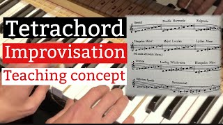 Tetrachord Improvisation teaching concept. #jazz #tetrachord