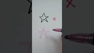How to Draw A Perfect Star | Easy Drawings