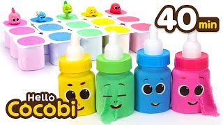 Rainbow Kinetic Sand🌈Compilation | Toy & Color Videos For Kids | Hello Cocobi