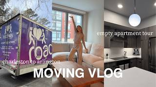 MOVING VLOG: CHS to DMV, empty apartment tour, unpacking & organizing | maddie cidlik