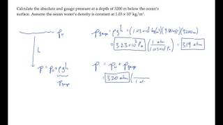Fluids: Pressure. Level 1, Example 1