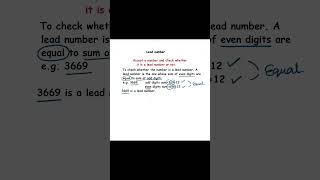 Lead number in Java #youtubeshorts #shots #youtube #sort #java Numbers in Java Computer Application