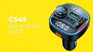 Crust CS45 Wireless Bluetooth Car Kit Quick Setup Guide