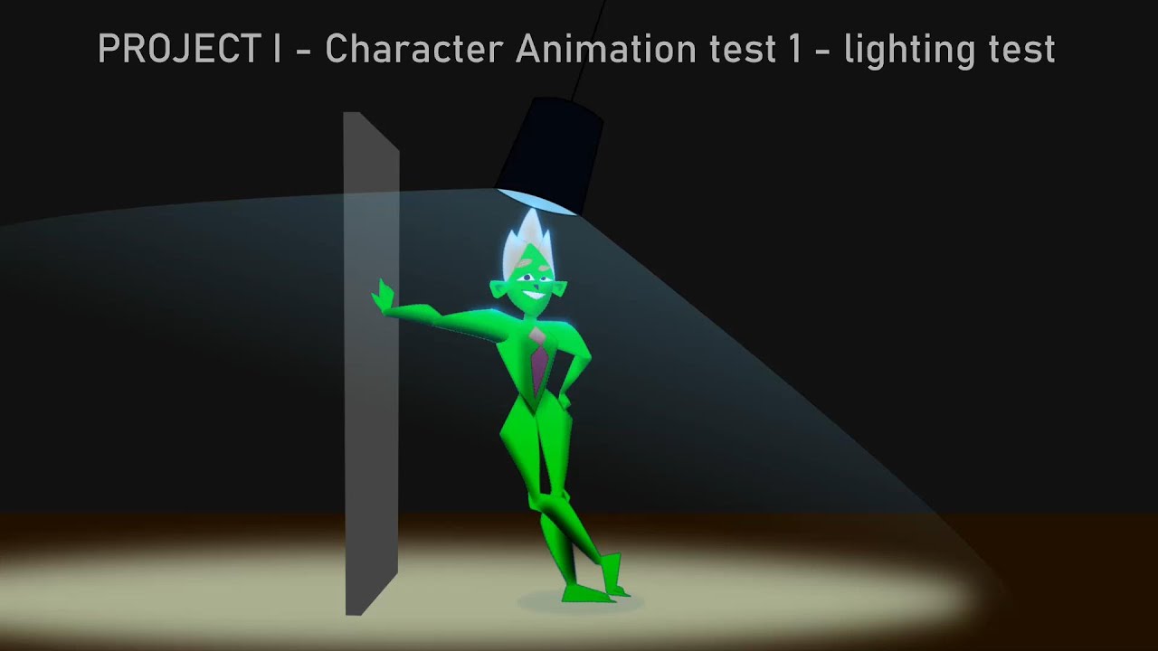 Project I Character Animation Test 1 Lighting Test Youtube