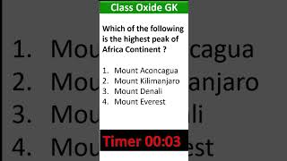 general awareness in English | geography static gk | general knowledge mcqs #shorts #gk