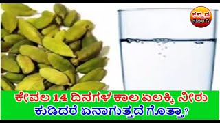 ಕೇವಲ ಹದಿನಾಲ್ಕು ದಿನಗಳ ಕಾಲ ಏಲಕ್ಕಿ ನೀರು ಕುಡಿದರೆ Elachi amazing benefits