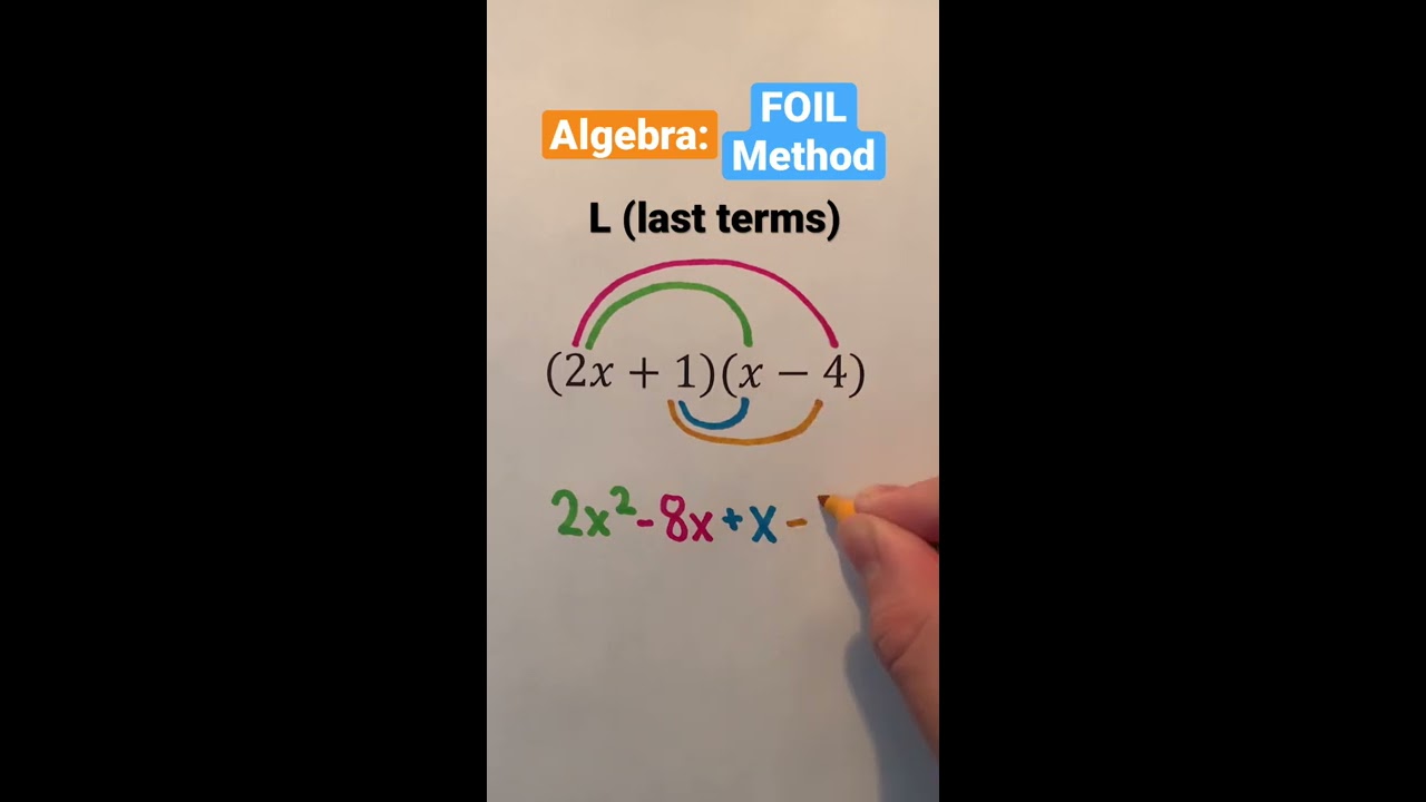 Algebra: FOIL Method #Shorts #algebra #math #maths #mathematics # ...