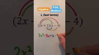 Algebra: FOIL Method #Shorts #algebra #math #maths #mathematics #education #lear