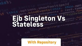 ejb singleton vs stateless
