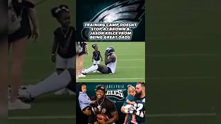 AJ Brown & Jason Kelce at  Training Camp Being Great Dads: Philadelphia Eagles Camp