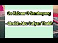 So Kabnar O Sambayang - Sheikh Abu Sufyan Thabit Wasyat Maranao