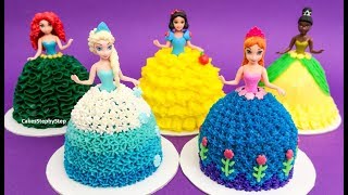 Princess Dolls Mini Cakes | Amazing Themed Cupcakes Decorating
