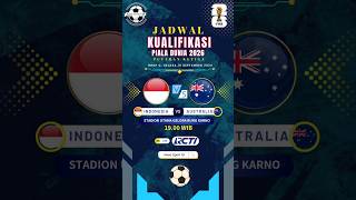 Jadwal INDONESIA vs AUSTRALIA | Jadwal Timnas Indonesia Kualifikasi Piala Dunia 2026 putaran ketiga