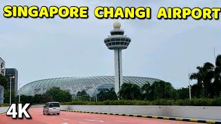 Changi Airport Walking Tour 2025 | Jewel Waterfall | World Busiest Airport | Singapore Airport 4K