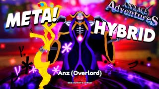 Showcasing New Evolved Anz Overlord Is INSANELY Strong In Anime Adventures Update 16!