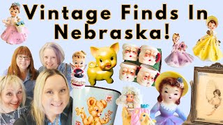 NEW STORES TO EXPLORE! Antique Mall Shopping With Vintage Friends in Nebraska!