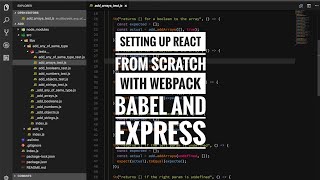 Setting up React from scratch with Webpack Babel and Express