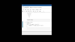 How to draw Diamond Shape using Python #jupyternotebook #pythonprogramming #python #coding