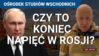 Prigożyn ogłosił porozumienie. Czy to koniec napięć w Rosji? Co dalej? Sytuacja w Rosji