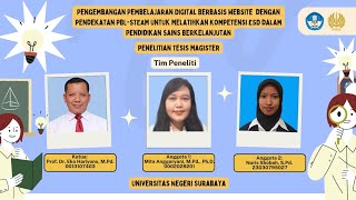 Video Profil Program Penelitian Tesis Magister 2024_Website Belajar Sains Berkelanjutan