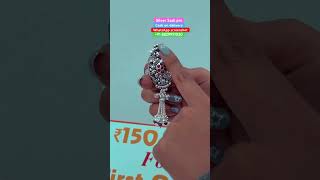 Unique designer beautiful silver oxidised Sadi pin with 68%discount, extra discount on instant order