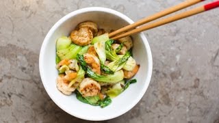 Baby Bok Choy & Shrimp recipe | SAM THE COOKING GUY