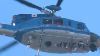 愛知県警察航空隊JA21APあけぼの（Bell 412EP 中日本航空 ※ADS-Bなし）低速飛行で狙い定めたように家の真上を通過①2025年1月28日（火）【1週間ぶり】【監視・迷惑飛行】