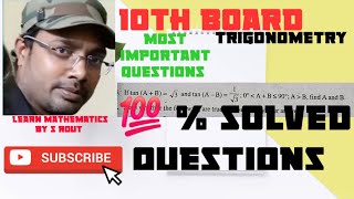 10th board exam,important questions of trigonometry class 10 cbse,class 9 icse