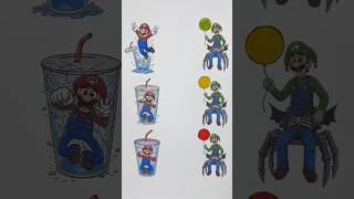 Super Mario Galaxy Mario & Luigi Paper Colouring Easy Puzzle #mario #luigi #mariobros