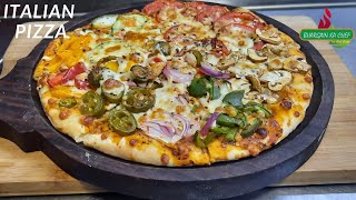 Italian Pizza | इटालियन पिज़्ज़ा | Italian Pizza Recipe | How To Make Italian Pizza At Home Recipe