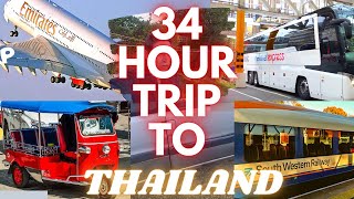 CRAZY TRIP TO THAILAND !!  2020 (34 HRS). JET LAG HIT HARD AFTER THIS LONG JOURNEY TO THAILAND!!!