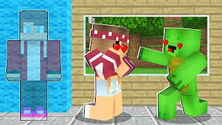 Maizen using INVISIBILITY to PRANK Mikey - Sad Story in Minecraft (JJ and Mikey)