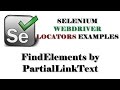 Selenium Tutorials | Selenium Script to Locate Elements by Partial Link Text