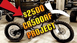 Project Honda CR500R AF Rebuild cheap Craigslist Find  part 1