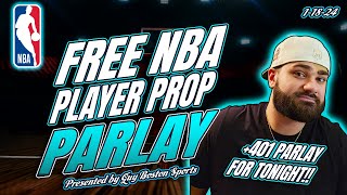 NBA Player Prop Parlay 1/18/2024 | FREE NBA Player Prop Parlay Best Bets