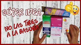 SÚPER IDEA CON CAJAS DE MEDICAMENTO - Manualidades con reciclaje - Crafts with medicine boxes