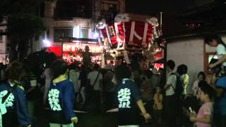 2012年　堺　菅原神社　ふとん太鼓②　北戸川　宮入（境内）