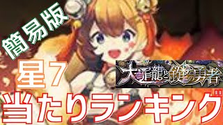 【パズドラ】大罪龍と鍵の勇者星7当たりランキング簡易版！【初心者向け】