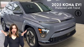 The 2025 Hyundai Kona EV Preferred with Trend Package | Quick Walkthrough!