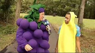 NBC station WRC,  Pat Collins Wears Grape Costume to Interview Student Suspended For Banana Costume