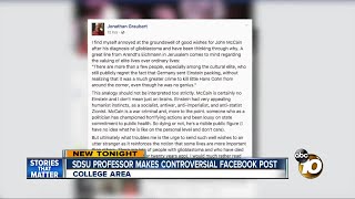 SDSU professor makes controversial Facebook post