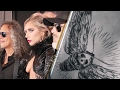 Lady Gaga Stuns 2017 Grammys Red Carpet, Nearly Naked with HUGE Metallica Tattoo!!