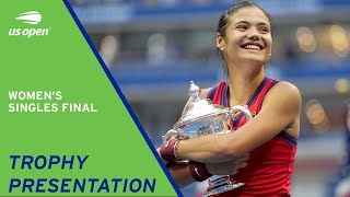 Women's Singles Final | Trophy Presentation | 2021 US Open