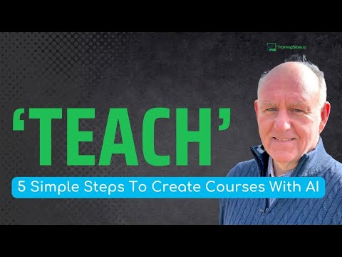 Use my TEACH ChatGPT framework to create and sell your online courses