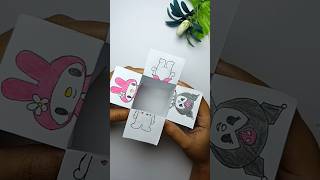 DIY Kuromi & My Melody Surprise Box | Cute Drawing Idea #trending #fyp #viral #diy #craft #1m