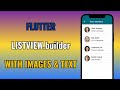 Flutter ListView.builder Tutorial – Build Scrollable Lists with Images & Text