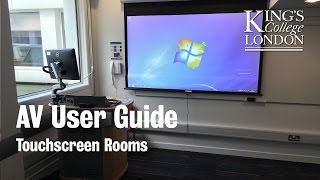 KCL AV Push Button User Guide (Projector)