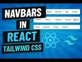 Modern Blog Navbar UI Design in React & Tailwind CSS | Responsive Web Components Tutorial