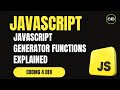 🔄 JavaScript Generator Functions Explained | function*, yield, Iterators & Lazy Evaluation