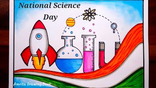 National Science Day Drawing easy | How to Draw National Science Day Poster | World Science Day 2024